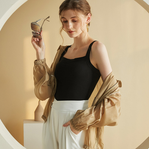 <span class=keywords><strong>Bralette</strong></span> di design in <span class=keywords><strong>cotone</strong></span> Top da donna-elegante Outerwear senza cuciture Cami imbottito supporto incrociato indietro all'ingrosso personalizzabile - Product Image 3