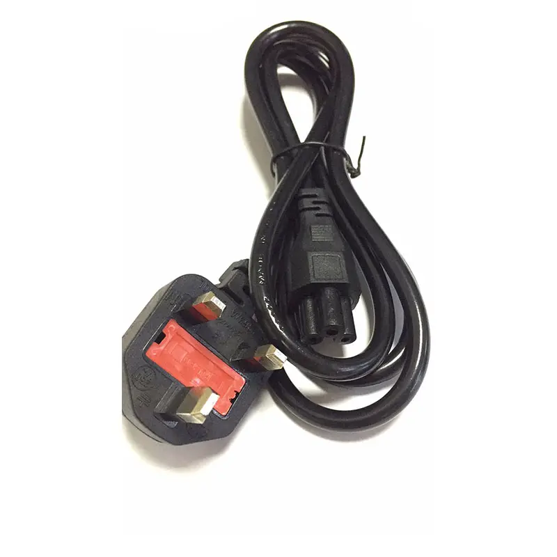 Kabel Daya Ac 220V 3 Core, Adaptor Uk untuk Laptop Kecepatan Tinggi