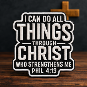 Parche Bordado Personalizado con Diseño de Forma Irregular Cortada a Láser, Logotipo Religioso de Jesús, Letra Personalizada, para Ropa - Product Image 4