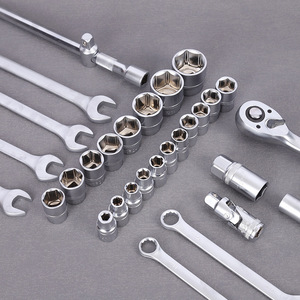 Jeu de clés à douilles Zhengyi 37 pièces, outils à cliquet, kit de réparation mécanique automobile - Product Image 1