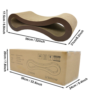 Vendite calde Custom 8-Shaped durevole letto ondulato del gatto divano sostenibile graffio di carta giocattolo per gatti - Product Image 6