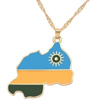 Collier de drapeau souvenir Érythrée Afghanistan Haïtien Israël design personnalisé en gros