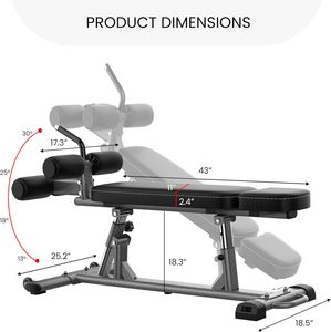 CZFIT Banco de Fitness de Alta Resistencia para <span class=keywords><strong>Abdominales</strong></span>, Inclinación y Declinación, Plegable, Ajustable, para Uso Doméstico - Product Image 2