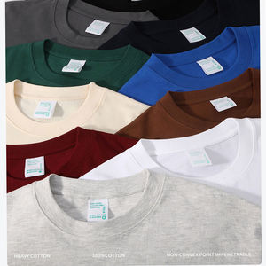 Camiseta de punto personalizada de cuello redondo para hombre, de 230 g/m², extragrande, de alta calidad, con estampado de serigrafía 100% algodón DTG, a la moda - Product Image 5