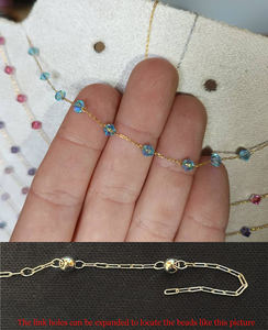 Chaîne fine en acier inoxydable à maillons cubains pour perles, maillons torsadés en forme de trombone, chaînes de perlage croisées pour la fabrication de bijoux DIY - Product Image 6