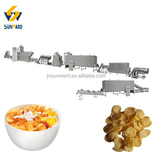 Línea de Producción de Hojuelas de Maíz Instantáneas Jinan Sunward Automa, Máquina de Cereal de Maíz Inflado, Equipo para Crujientes de <span class=keywords><strong>Avena</strong></span> Bajos en Grasa - Product Image 2