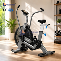 Vélo d'exercice à résistance à air de qualité supérieure pour la musculation et le cardio, idéal pour les salles de sport commerciales