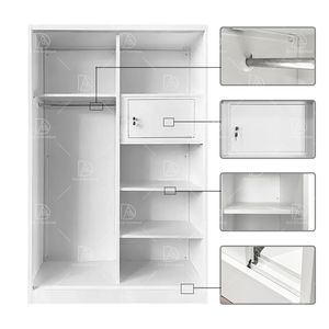 Proveedor de fábrica Armario de acero 2 Puerta Armario de acero Almirah en <span class=keywords><strong>Dubai</strong></span> Armario de acero Compras en línea - Product Image 5