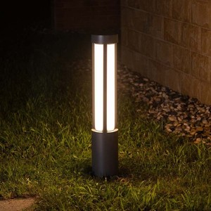 Luminaire extérieur à LED noir brillant pour pilier professionnel personnalisé OEM & ODM Lampes d'extérieur pour pelouse pour parc paysage jardin - Product Image 1