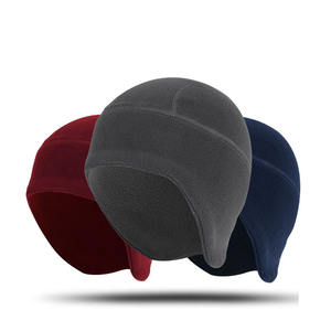 Bonnet de casque thermique en polaire coupe-vent avec <span class=keywords><strong>cache</strong></span>-oreilles pour le vélo, le ski et la course à pied - Product Image 1