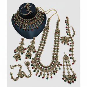 Elegant Designer Fine Jewelry <b>Set</b> Sparkling Austrian <b>Beads</b> Necklace & Earrings Premium Bridal Collection - Product Image 2
