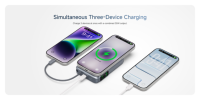 NEUE Produkte 2026 Magnetische 10000mAh 35W PD Eingebautes Kabel Kabelloses TFT-Display Halterung Hochkapazitäts-Schnellladegerät Powerbank