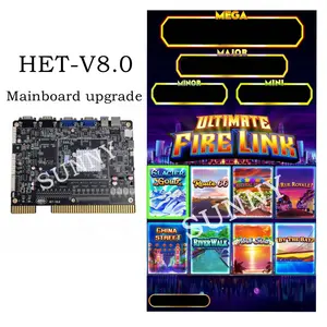 Yangın bağlantı multigame 8in1 oyun tahtası için oyun makinesi/oyun makineleri için Firelink oyun yazılımı/nihai yangın bağlantı oyunu pcb kartı