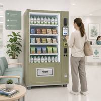 Distributeur automatique avec vérification d'âge, 60 sélections, écran tactile Android 10,1 pouces, gestion cloud, paiement MDB, réfrigéré 4-25°C