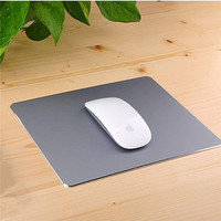 Op maat gemaakte logo metalen aluminium muismat gladde waterdichte harde gaming muismat voor pc laptop computer desktop