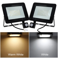 Projecteur LED étanche 220V 240V 10W 30W 50W projecteur extérieur PIR capteur de mouvement LED projecteur