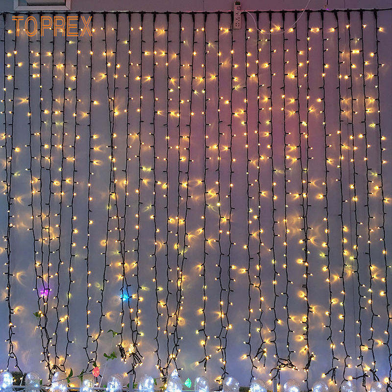China Plastic Christmas Lights Led Outdoor Waterproof 600 LEDs 2m*3m IP65 Multi-color Dimmable CE Certified String · image 4