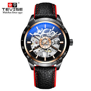Orologio da Uomo <span class=keywords><strong>di</strong></span> Marca Top, Cinturino in Pelle, Orologio da Polso Meccanico Automatico Sportivo per Uomo - Product Image 6