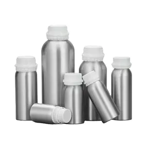 500ML 1L Aluminium Bottle Liquid Reagent Chemical Bottle with Inner Lid Seal 50ml 250ml Custom Metal perfume Package bottle