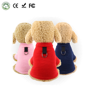 ठोस पॉलिएस्टर पर्यावरण के अनुकूल क्लासिक डिजाइन कुत्ते छोटे कुत्तों के लिए हुडी-फॉल/सर्दियों/वसंत मौसम गर्म पालतू कोट - Product Image 1