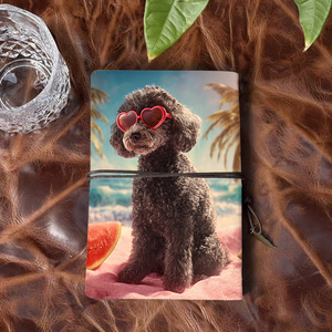 Quyến rũ Ins phong cách PU đẹp máy tính xách tay phù hợp cho văn phòng DIY và lễ hội dịp với với Poodle hình trái tim sungla - Product Image 3