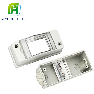 HT-2 2way 117*50*90 Mét Điện Điện Hộp Phân Phối ABS Enclosures PC Bìa Không Thấm Nước Phân Phối Hộp Air Switch Box - Product Image 4