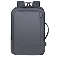 Sac à dos de voyage d'affaires unisexe extensible haute capacité, en denim ultra-léger avec doublure en nylon, sensation premium, pour le transport transfrontalier