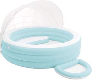 INTEX 57195 SWIM CENTER CANOPY LOUNGE POOL Family Outdoor PVC Round Three Ring <span class=keywords><strong>Piscina</strong></span> inflable con asientos inflables - Product Image 2