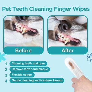 Lingettes dentaires pour animaux de compagnie YiRong, biodégradables en baril, pour chiens et chats, lingettes dentaires pour animaux de compagnie, compostables - Product Image 2