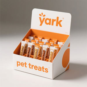 Folding Cardboard Corrugated Paper Counter Display <b>Box</b> Store <b>Cookie</b> Pocket Snack Food Product Retail Display <b>Box</b> for Shop - Product Image 2