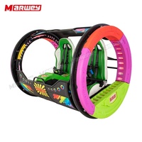 Manèges de parc d'attractions populaires, 2 places, Happy Rolling Car, enfants et adultes, balançoire rotative à 360 degrés, Happy Le Bar Car à LED à vendre