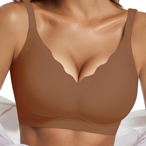 Soutien-gorge sans fil pour femme, sans couture, couvrant entièrement la poitrine, confort quotidien, style T-shirt avec maintien - Product Image 1
