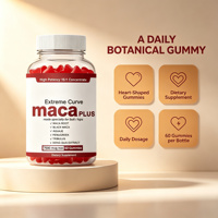 Gummies de Maca Concentrée Haute Puissance 15:1, Maca Noire, Fenugrec 7500mcg, 60 Gummies