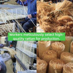 Fournisseur de rotin – <span class=keywords><strong>Rouleau</strong></span> de <span class=keywords><strong>cannage</strong></span> naturel en rotin tressé semi-blanchi de 60 cm pour mobilier de jardin - Product Image 6