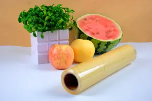 Professional Factory Food Grade PVC Free Stretch Film Customized OEM Roll Transparent Cling Film Food Wrap Plastic