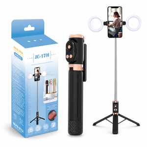 Trépied extensible JC-17H avec lumière LED intégrée, support en acier inoxydable de 1100 mm - Product Image 2