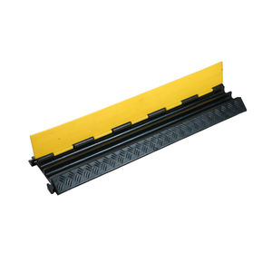 ヘビーデューティ屋外2チャンネルホースブリッジケーブルプロテクターPVCラバーロードケーブルトレイローランプ保護ランプカバー付き - Product Image 3