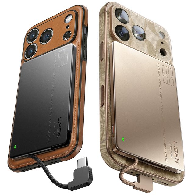 LISEN 5000mAh Mini Power Bank Built-in Type C Portable Charger 2026 New Design Ultra Thin Small External Battery Travel Use