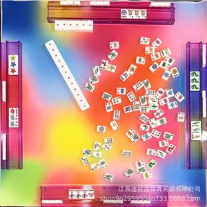 Fichas de mahjong estilo americano, disponibles en stock, 160 piezas completas para entretenimiento de juego. - Product Image 4