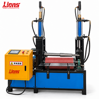 Machine à rouler la tôle en cône LIONS avec serrage hydraulique et couche de polyuréthane de 30 mm