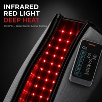 Masseur de jambes à compression d'air pour le soulagement de la sédentarité au bureau, 6 chambres, chaleur, sans fil, type C, enveloppement complet des jambes