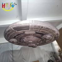 Décoration d'événement, vaisseau spatial extraterrestre, ballon gonflable géant en forme de soucoupe volante éclairé par LED