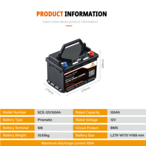 シートタイプリチウム電池12v100ah RVボートソーラー - Product Image 6
