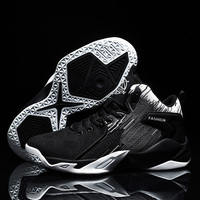 MEIKE Chaussures de sport montantes en tissu extensible, semelle intermédiaire MD, légères, performantes, pour la marche et le basketball, toutes saisons, protection des orteils