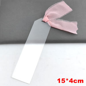 Segnalibro in Acrilico Trasparente Grezzo con Stampa UV Personalizzata <span class=keywords><strong>Fai</strong></span> <span class=keywords><strong>da</strong></span> <span class=keywords><strong>Te</strong></span>, Nappina e Nastro, Idea Regalo per Librerie, Vendita all'Ingrosso o con Logo Personalizzato - Product Image 4