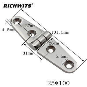 Charnières légères en acier inoxydable 316, spécifiques à la marine, accessoires de quincaillerie pour bateaux étanches, poli miroir, quincaillerie pour yachts - Product Image 6