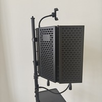 Microphone de studio en métal, cabine insonorisée, écran anti-vent absorbant le son, chambre de réduction du bruit de bureau, coton anti-pop
