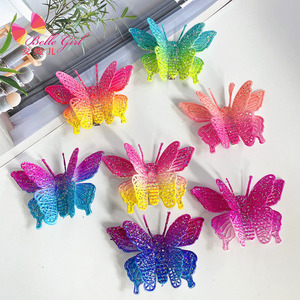 BELLEWORLD-accesorios para el cabello de estilo coreano para niños, accesorios para el cabello de simulación tridimensional con purpurina, mariposa, clip para el pelo de bebé, lazos para el pelo - Product Image 1