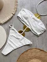 BAJU RENANG 3 Warna Model Bandeau Trendi Wanita Satu Potong Berlapis Ganda Bahan Kain Berkualitas Ukuran S-L