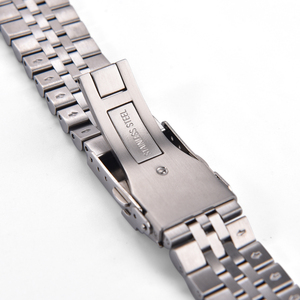 Bracelet de montre JAETIUM en acier inoxydable avec fermoir solide, bracelet de montre Jubilee remplaçable pour montre, bracelet en métal - Product Image 4